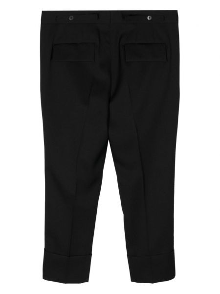 Spodnie wełniane Sapio czarne