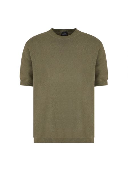 Strick t-shirt Armani Exchange grün