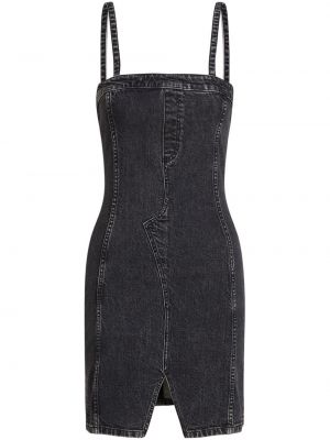 Džinsa auduma kleita Karl Lagerfeld Jeans pelēks