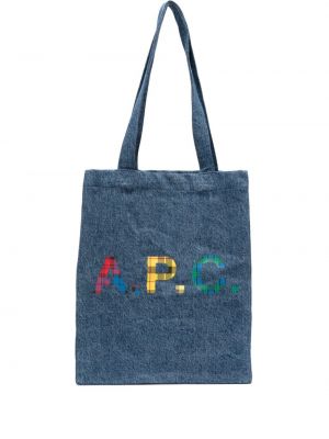 Shopping bag A.p.c. blå