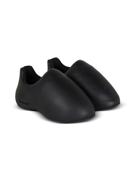 Zapatillas de cuero con estampado Balmain negro