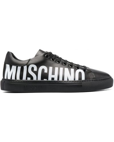 Zapatillas con estampado Moschino negro