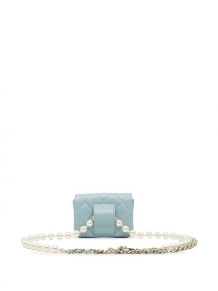 Prošívaný pásek s perlami Chanel Pre-owned