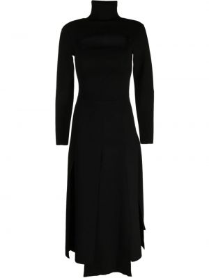 Robe mi-longue asymétrique A.w.a.k.e. Mode noir