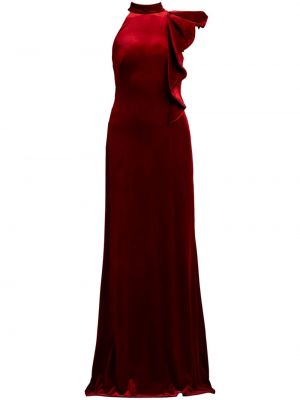 Sametové večerní šaty Tadashi Shoji červené