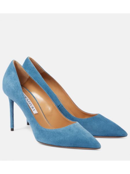 Ruskind pumps Aquazzura blå