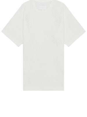 T-shirt in mesh Mm6 Maison Margiela bianco