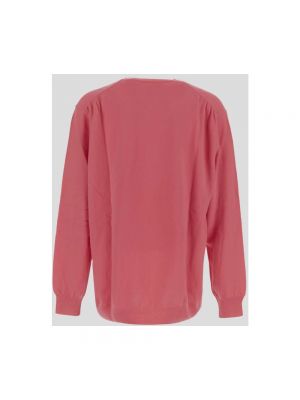 Dzianinowa bluza Comme Des Garcons różowa