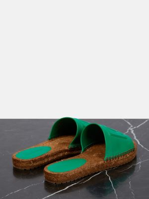 Kožené sandále Dolce&gabbana zelená