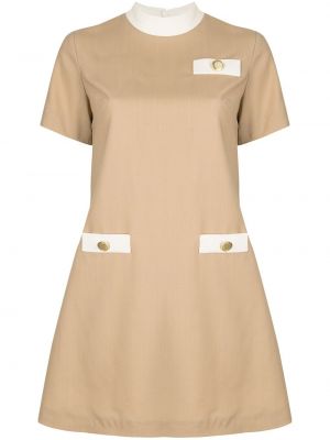 Mini vestido George Keburia marrón