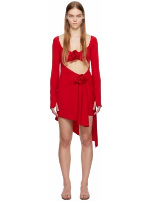 Красное мини-платье Narcissa Sandy Liang