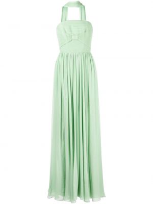 Šilkinis vakarinė suknelė Elie Saab žalia