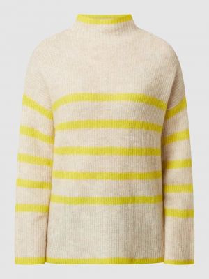 Dzianinowy sweter ze stójką Second Female żółty