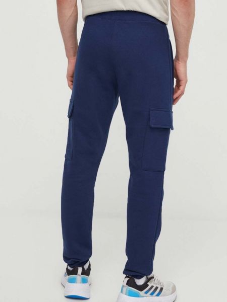 Cargo kalhoty s aplikacemi Adidas Originals modré