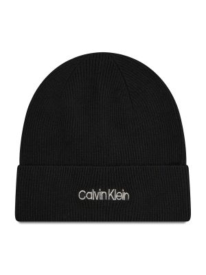 Gorro de punto de punto Calvin Klein negro