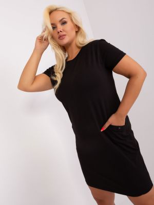 Mini kleita ar īsām piedurknēm Fashionhunters melns