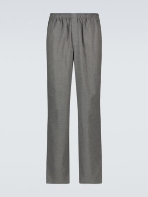 Pantalones de algodón Sunspel gris