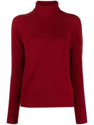 Вълнен пуловер Drumohr червено