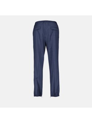 Pantalones rectos de lana Dior azul