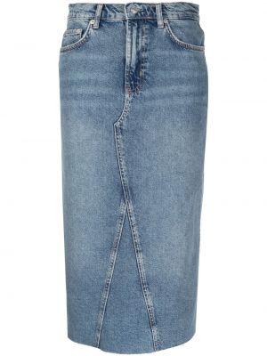 Pruhované džínová sukně Rails - modrá
