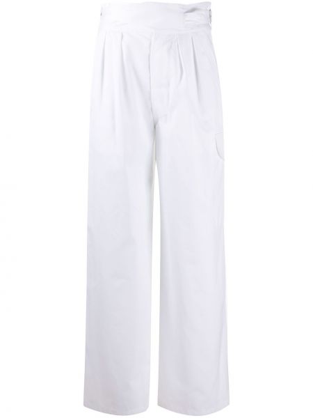 Pantalones cargo de cintura alta Jejia blanco