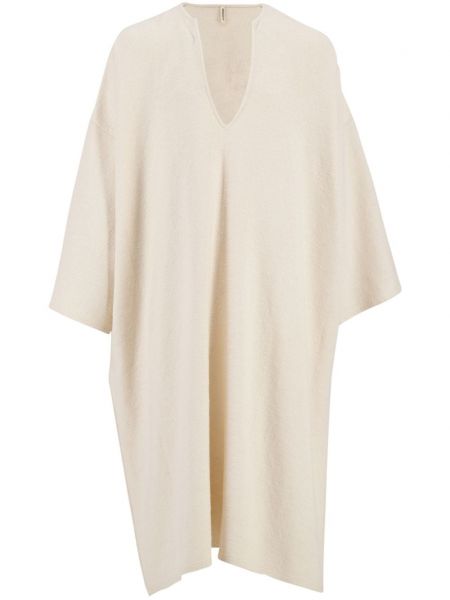 Βαμβακερή φόρεμα με λαιμόκοψη v Marrakshi Life λευκό