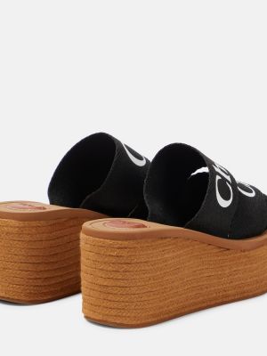 Sandále na platforme Chloã© čierna