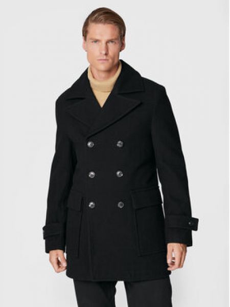 Вовняне зимове пальто Gino Rossi чорне