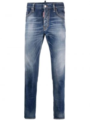 Hoikka slim fit-farkut Dsquared2 sininen