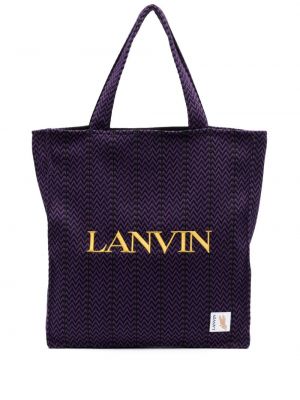Τσάντα shopper με κέντημα Lanvin