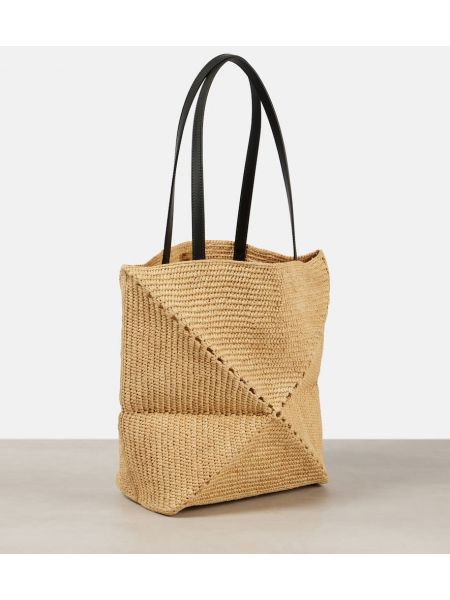 Τσάντα shopper Loewe μπεζ