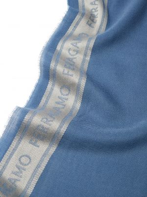 Schal mit print Ferragamo blau