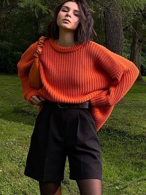 Oversized sveter Madmext oranžová