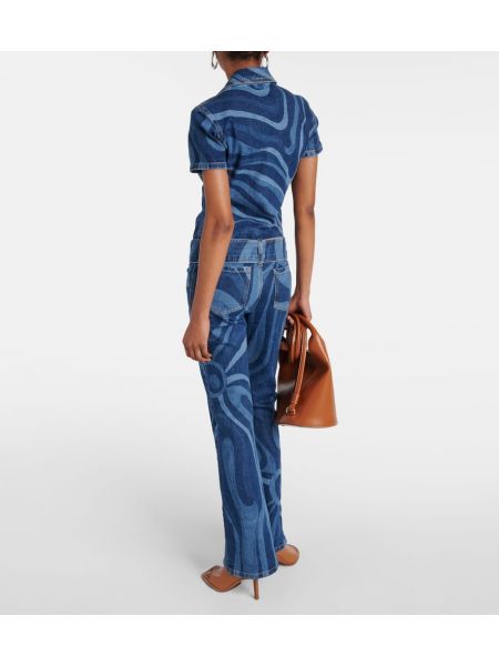 Ολόσωμη φόρμα με σχέδιο Pucci μπλε