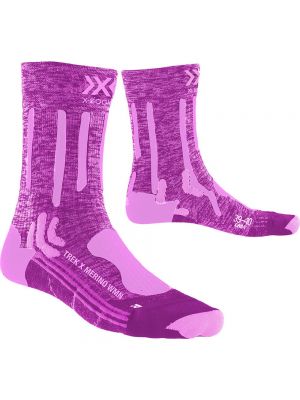Носки из шерсти мериноса X-socks фиолетовые