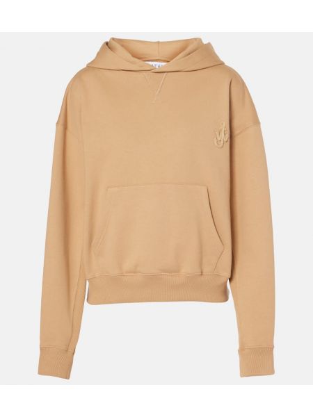 Jersey pamuklu hoodie Jw Anderson bej