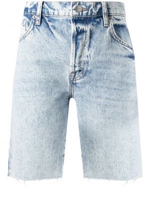 Pantaloni scurți din denim Frame albastru