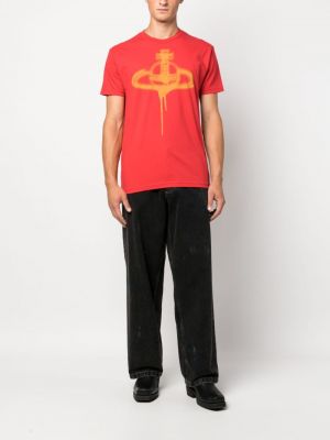 Koszulka z nadrukiem Vivienne Westwood czerwona