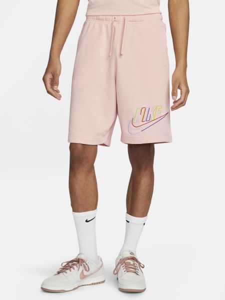 Флисовые шорты Nike розовые