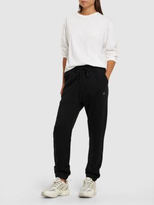 Памучни спортни панталони от джърси Vivienne Westwood черно