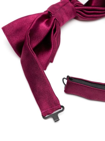 Jedwabny krawat z kokardką Paul Smith różowy