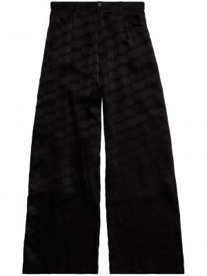 Pantaloni cu picior drept Balenciaga negru