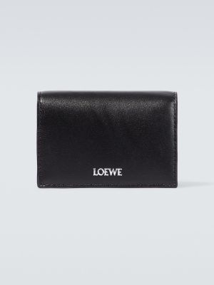 Bőr pénztárca Loewe fekete