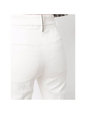 Pantalones chinos de algodón Brunello Cucinelli blanco