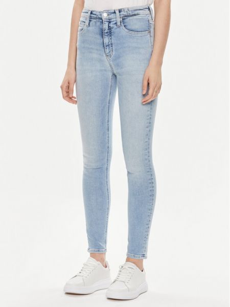 Дънки skinny fit Calvin Klein Jeans синьо