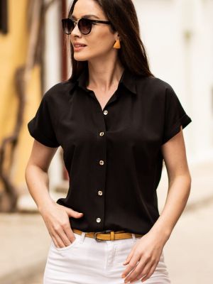 Marškiniai trumpomis rankovėmis Armonika juoda