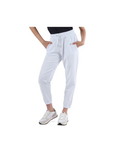 Pantalones de chándal de algodón Sun68 blanco