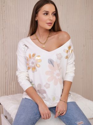 Bluza s cvetličnim vzorcem Kesi
