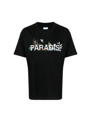 Koszulka z nadrukiem 3.paradis czarna