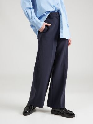 Pantalon plissé Marks & Spencer bleu
